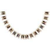 Gelukkig Halloween klein meisje met spooky poppen Vlaggetjes (Alle)