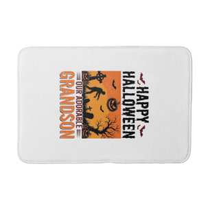 Gelukkig Halloween Kleinzoon Vintage Griezige Shir Badmat