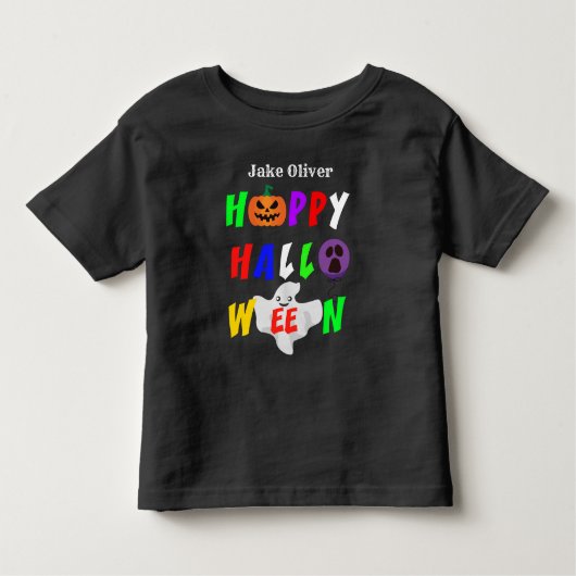 Gelukkig Halloween Kleurrijk Kinder Shirts (Voorkant)