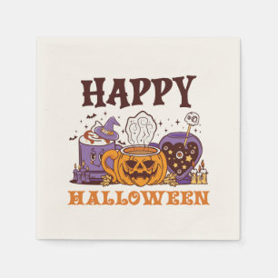 Gelukkig Halloween koffie brouwen Servet