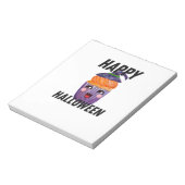 Gelukkig Halloween Kostuum Halloween Cupcake Notitieblok (Linkerzijde)