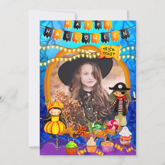 Gelukkig Halloween Kostuum Kinderfeest Viering (Voorkant)
