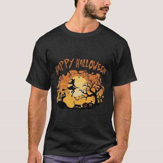 gelukkig halloween kostuum t-shirt (Voorkant)
