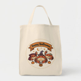 Gelukkig Halloween Krabben Tote Bag