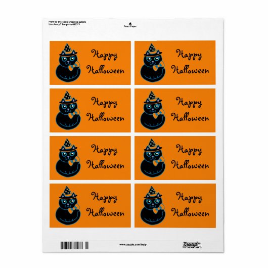 Gelukkig Halloween Label (Full Sheet)