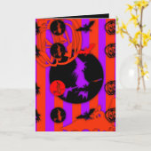 Gelukkig Halloween met elektrische kleuren !!!!!!! Kaart (Gele Bloem)