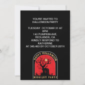 Gelukkig Halloween Middernacht Feestje Kaart (Voorkant)