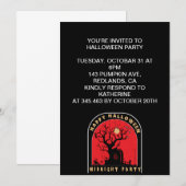 Gelukkig Halloween Middernacht Feestje Kaart (Voorkant / Achterkant)