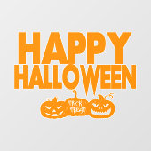 Gelukkig Halloween Moderne Pompoenen Raamsticker (Vel)