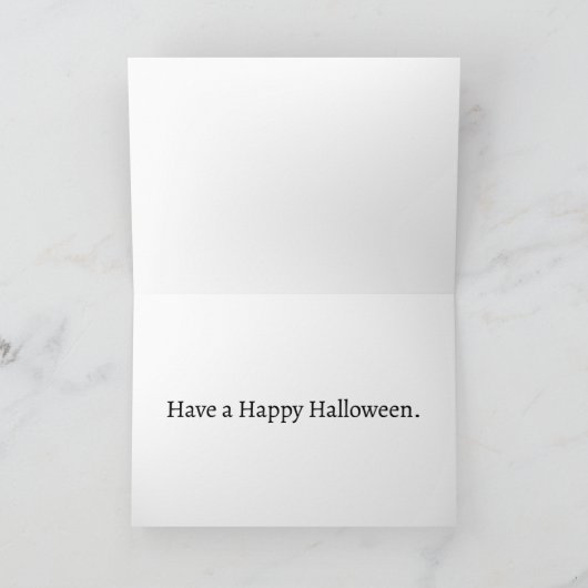 Gelukkig Halloween mysterieus spookhuis Kaart (Binnen)