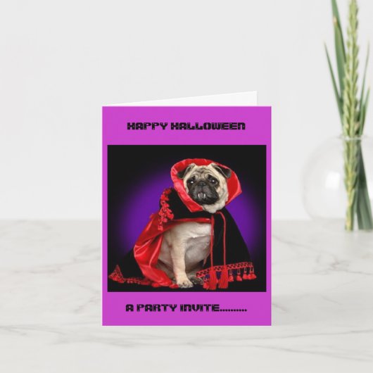 GELUKKIG HALLOWEEN, NODIGT EEN PARTIJ ...... (Voorkant)