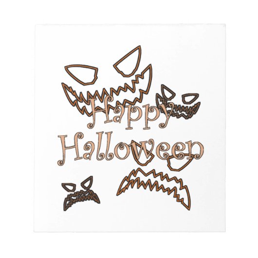 gelukkig Halloween Notitieblok (Voorkant)