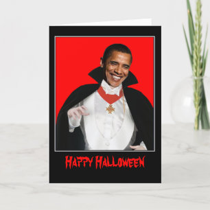 Gelukkig Halloween Obama Kaart