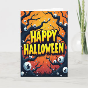 Gelukkig Halloween Oogbal Kaart