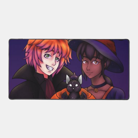 Gelukkig Halloween paar Bureaumat (Voorkant)