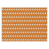 Gelukkig Halloween Party Oranje Schattige spookwoo Tafelkleed (Voorkant (Horizontaal))