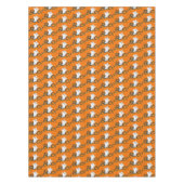 Gelukkig Halloween Party Oranje Schattige spookwoo Tafelkleed (Voorkant)