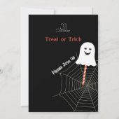 Gelukkig Halloween Party "Treat or Trick" Magisch Kaart (Achterkant)