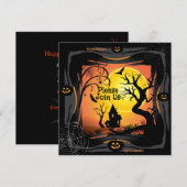 Gelukkig Halloween Party "Treat or Trick" Magisch Kaart (Voorkant / Achterkant)