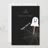 Gelukkig Halloween Party "Treat or Trick" Magisch Kaart (Achterkant)