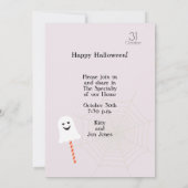 Gelukkig Halloween Party "Treat or Trick" Night Ev Kaart (Achterkant)