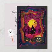 Gelukkig Halloween Party "Treat or Trick" Night Ev Kaart (Voorkant / Achterkant)