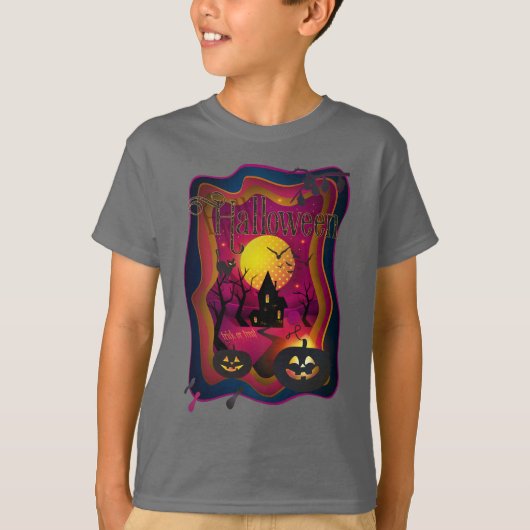 Gelukkig Halloween Party "Treat or Trick" Night Ev T-shirt (Voorkant)