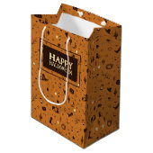 Gelukkig Halloween patroon Medium Cadeauzakje (Voorkant Gekanteld)