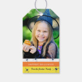 Gelukkig Halloween Photo Treat Label Cadeaulabel (Voorkant)