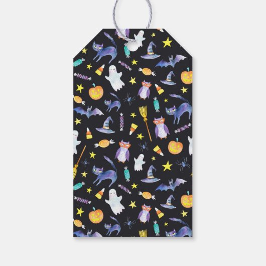 Gelukkig Halloween Photo Treat Label Cadeaulabel (Achterkant)