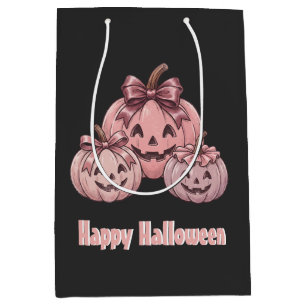 Gelukkig Halloween Pinkoween Vintage Pompoen Trio Medium Cadeauzakje