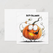 Gelukkig Halloween pompoen (Voorkant / Achterkant)