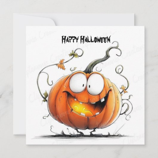 Gelukkig Halloween pompoen (Voorkant)