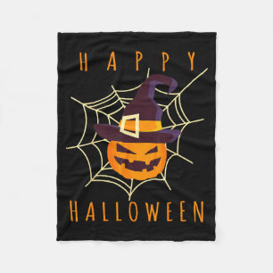 Gelukkig Halloween pompoen gezicht jack o lantaarn Fleece Deken