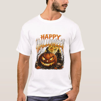 gelukkig halloween pompoen griezelige shirt