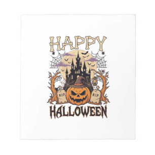 Gelukkig Halloween Pompoen Heksenhoed Geheime Kast Notitieblok