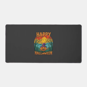 Gelukkig Halloween Pompoen Heksenhoed Volle Maan V Bureaumat
