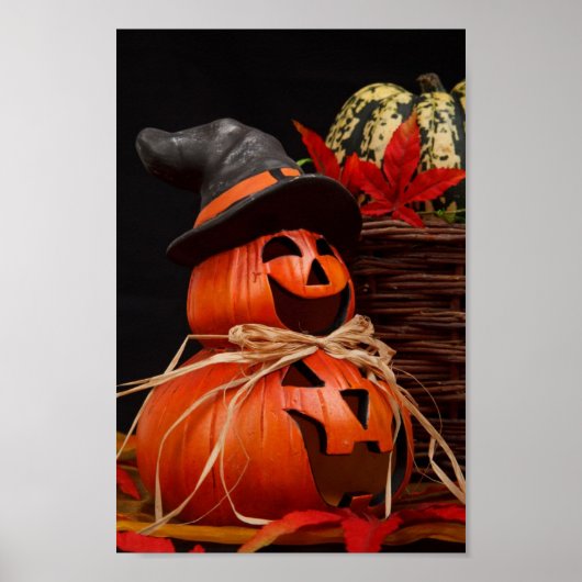gelukkig halloween pompoen poster (Voorkant)