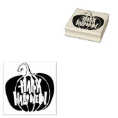 Gelukkig Halloween Pompoen Rubberstempel (Gestempeld)