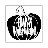 Gelukkig Halloween Pompoen Rubberstempel (Afrduk)