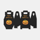 Gelukkig Halloween Pompoen Snoep Patroon Favor Doo Bedankdoosjes (Uitgevouwen)