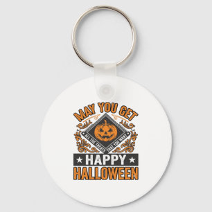 Gelukkig Halloween Pompoen Snoepjes Vintage Sleutelhanger