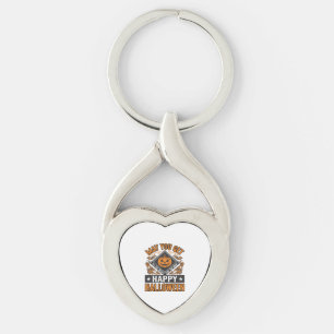 Gelukkig Halloween Pompoen Snoepjes Vintage Sleutelhanger