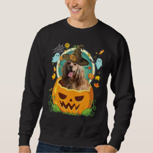 Gelukkig Halloween Pompoen Spaniel Cocker Hond Hek Trui