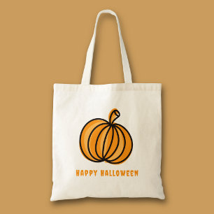 Gelukkig Halloween Pompoen Tote Bag