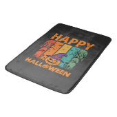 Gelukkig Halloween Pompoen Vintage Vector Badmat (Gekanteld)