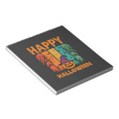 Gelukkig Halloween Pompoen Vintage Vector Notitieblok (Schuin)