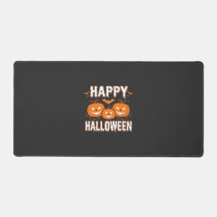 Gelukkig Halloween Pompoen Vleermuis Vector Bureaumat