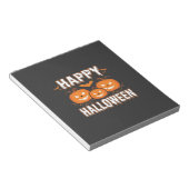 Gelukkig Halloween Pompoen Vleermuis Vector Notitieblok (Schuin)