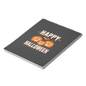 Gelukkig Halloween Pompoen Vleermuis Vector Notitieblok (Linkerzijde)